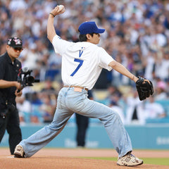 BTS V First Pitch Dodgers Jersey