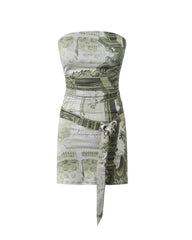 Ahyeon Bodycon Belted Tube Dress