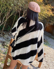 Bang Chan Striped Knit Sweater