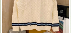 Rora Cable Knit Pattern Sweater