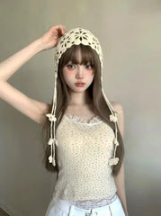 Sakura Crochet Flower Hat