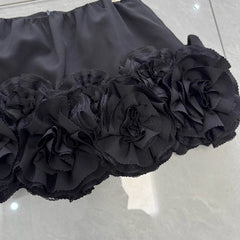 Gaeul 3D Floral Ruffle Skirt