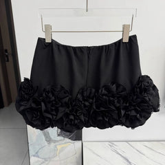 Gaeul 3D Floral Ruffle Skirt