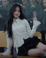 Gaeul 3D Floral Ruffle Skirt