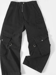 Jimin Noir Adjustable Cargo Pants