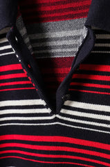 Jake Noir Crimson Striped Sweater