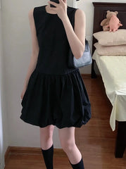Jennie Balloon Hem Dress