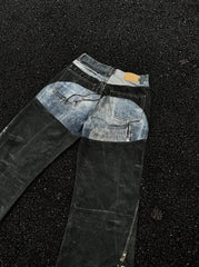 Ni-Ki Black Blue Hybrid Denim Jeans