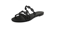 Lisa Chain-Link Slide Sandals