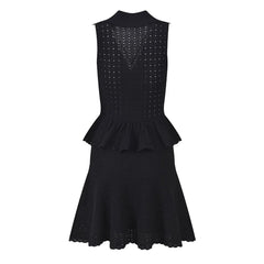 Jisoo Peplum Knitted Dress