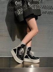 Liz Black High-Top Sneakers