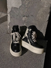 Liz Black High-Top Sneakers