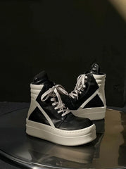 Liz Black High-Top Sneakers