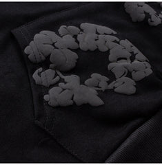 Jake Noir Cotton Wreath Hoodie