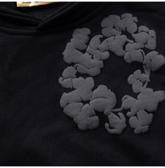 Jake Noir Cotton Wreath Hoodie
