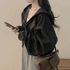 Eunchae Denim Hooded Jacket