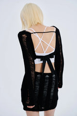 Lisa Distressed Knit Dress