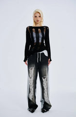 Lisa Distressed Knit Dress