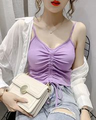 Ryujin Drawstring Crop Top