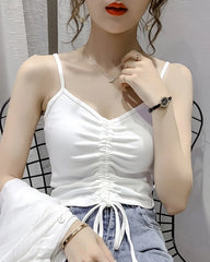Ryujin Drawstring Crop Top