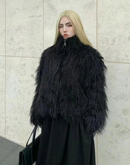 Jin Black Faux Fur Jacket