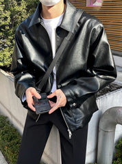Jeongin Faux Leather Jacket