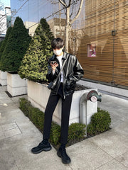 Jeongin Faux Leather Jacket
