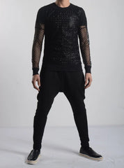 J-Hope Noir Fishnet Top