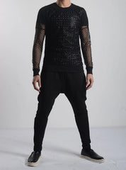 J-Hope Noir Fishnet Top