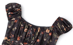 Ahyeon Floral Puff-Mini Dress