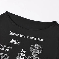 Karina Gothic Print T-Shirt