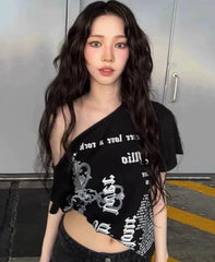 Karina Gothic Print T-Shirt
