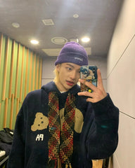 Hyunjin Graphic Bear Hoodie
