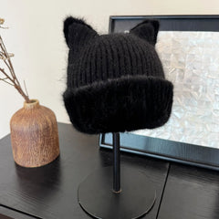 Karina Fluffy Cat Ears Beanie
