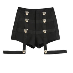 Lisa Leopard Strap Shorts