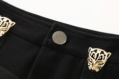 Lisa Leopard Strap Shorts