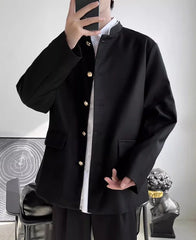 Sunghoon Noir Mandarin Blazer Jacket