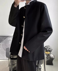 Sunghoon Noir Mandarin Blazer Jacket
