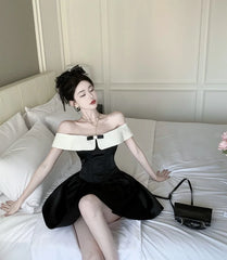 Irene Black Corset Dress