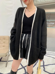 Ni-Ki Noir Open Knit Cardigan