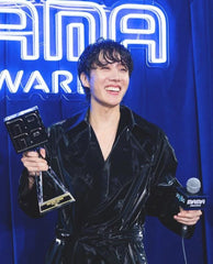 J-Hope Patent Faux Leather Trench Coat