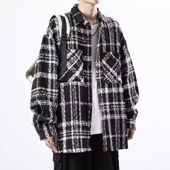 Jimin Black Plaid Tweed Jacket