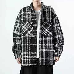 Jimin Black Plaid Tweed Jacket