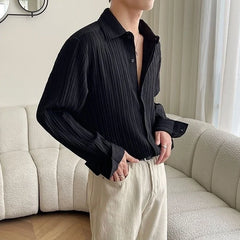 Jin Pleated Textured Shirt