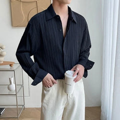 Jin Pleated Textured Shirt