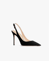 Rose Pointed Strap Heels