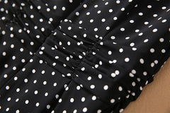 Rose Polka Dot Midi Dress
