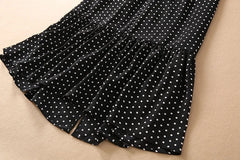Rose Polka Dot Midi Dress