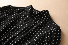 Rose Polka Dot Midi Dress