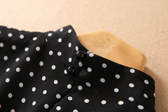 Rose Polka Dot Midi Dress